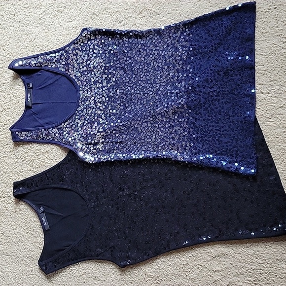 Bundle of Two Apt. 9 Sequined Tanks - Picture 1 of 5